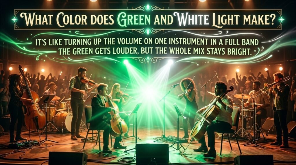 What Color Does Green and White Light Make?