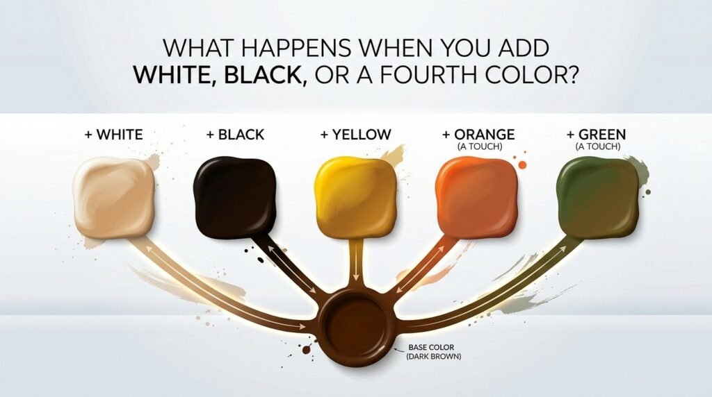 What Happens When You Add White, Black, or a Fourth Color?