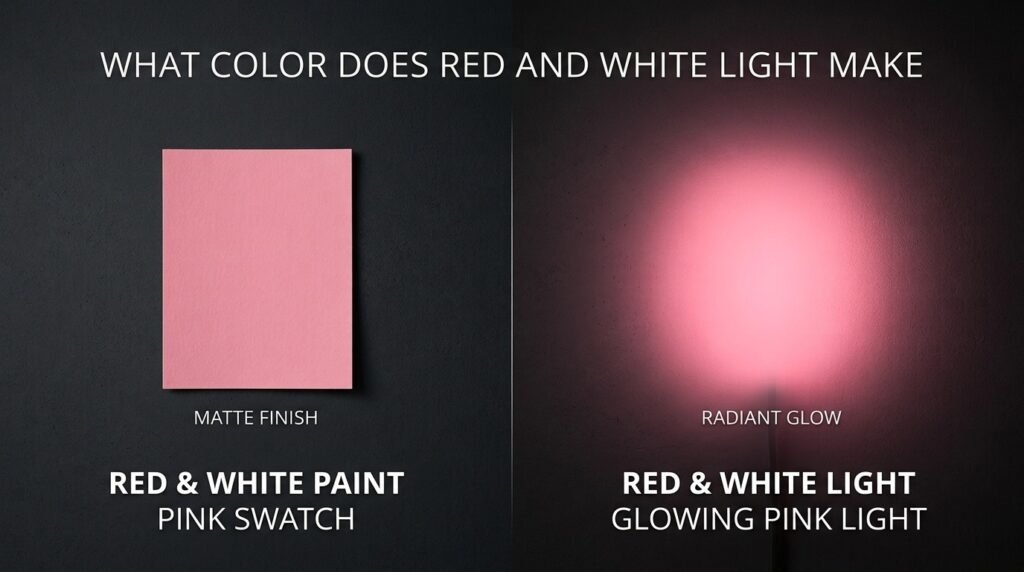 What Color Does Red and White Light Make?