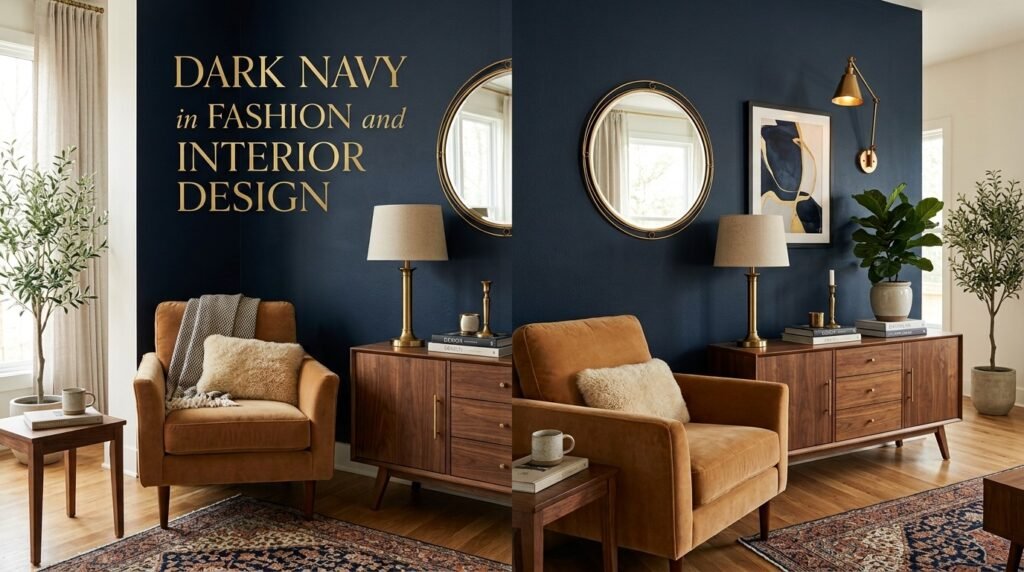 Dark Navy in Fashion and Interior Design