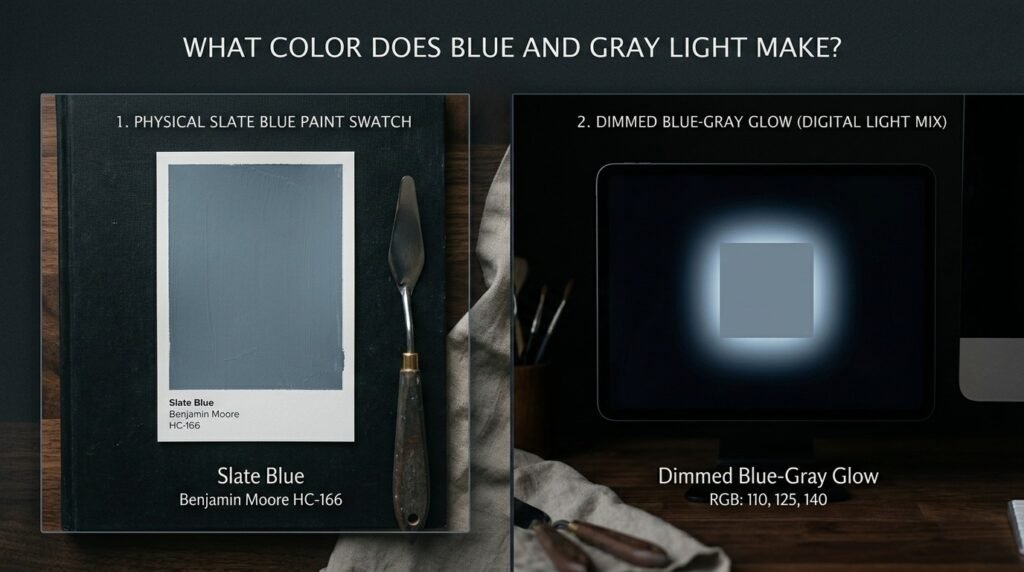 What Color Does Blue and Gray Light Make?