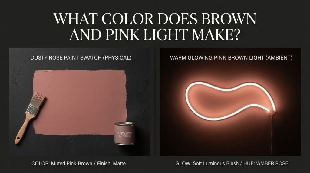 What Color Does Brown and Pink Light Make?