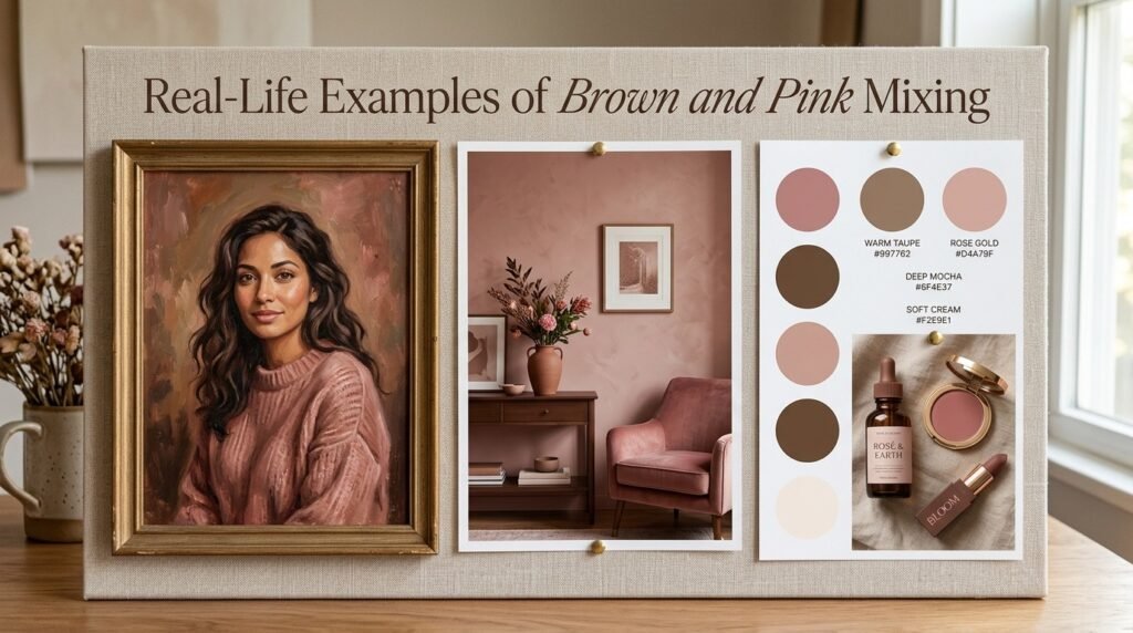 Real-Life Examples of Brown and Pink Mixing