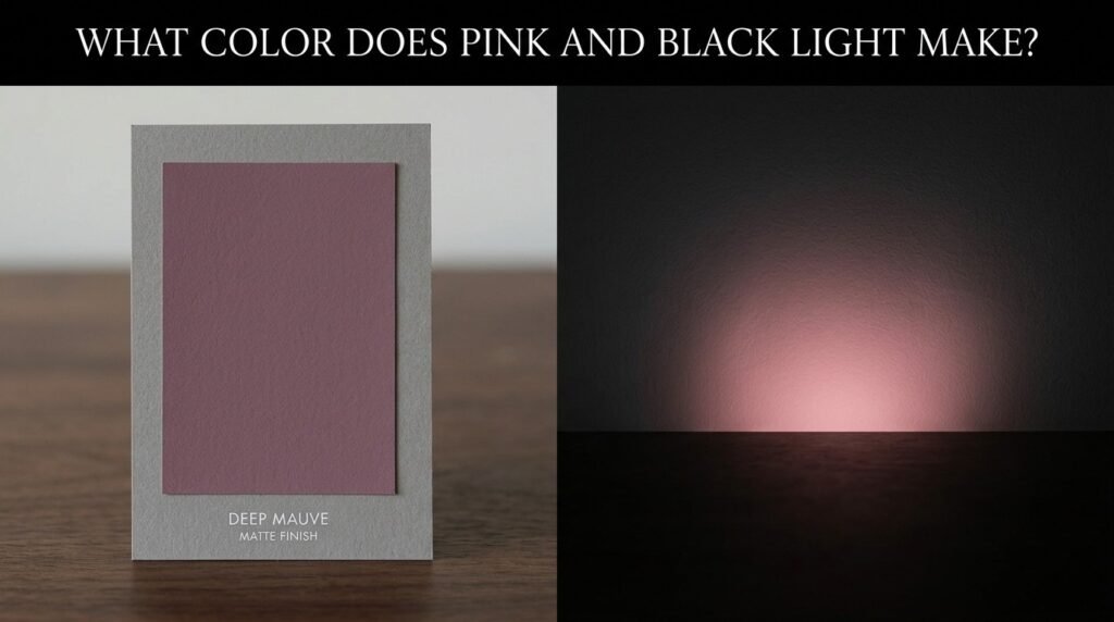 What Color Does Pink and Black Light Make?