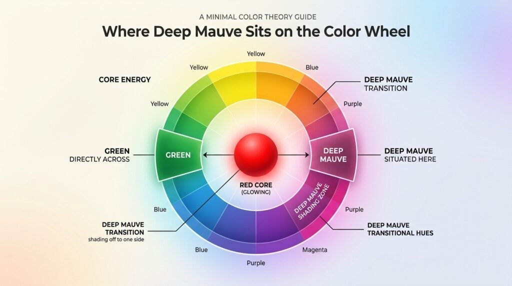 Where Deep Mauve Sits on the Color Wheel