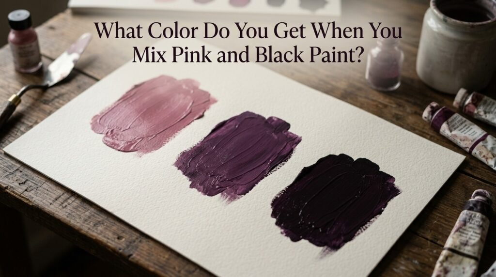 What Color Do You Get When You Mix Pink and Black Paint?