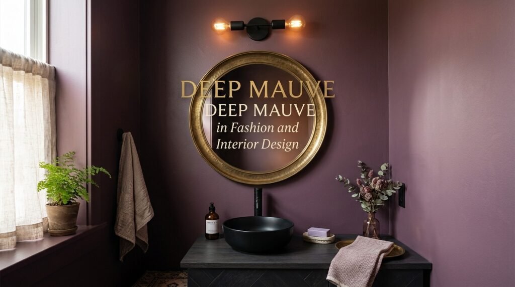 Deep Mauve in Fashion and Interior Design