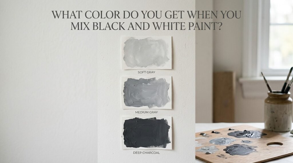 What Color Do You Get When You Mix Black and White Paint?