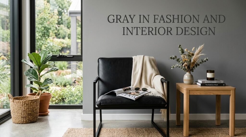 Gray in Fashion and Interior Design