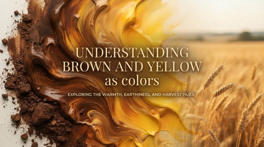 Understanding Brown and Yellow as Colors