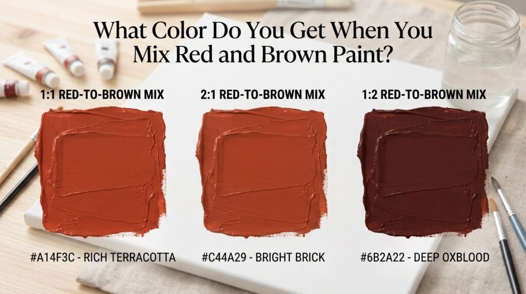 What Color Do You Get When You Mix Red and Brown Paint?