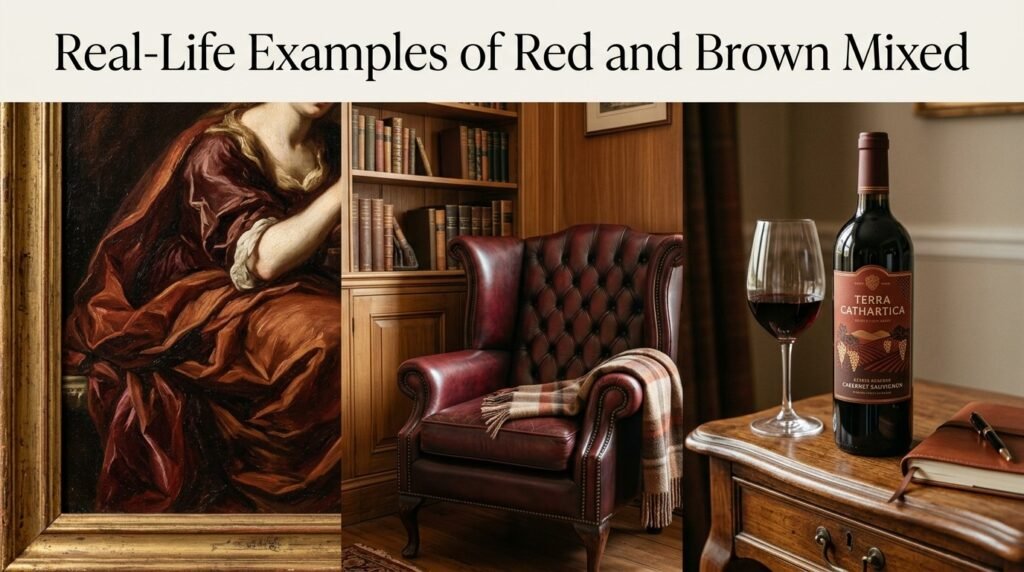 Real-Life Examples of Red and Brown Mixed