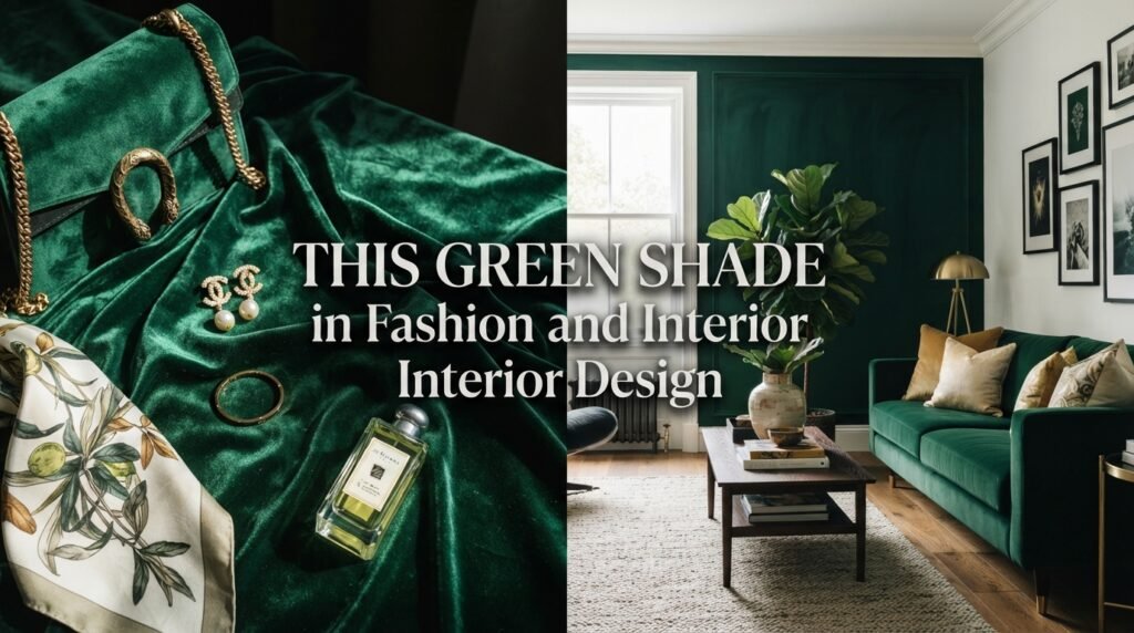 This Green Shade in Fashion and Interior Design