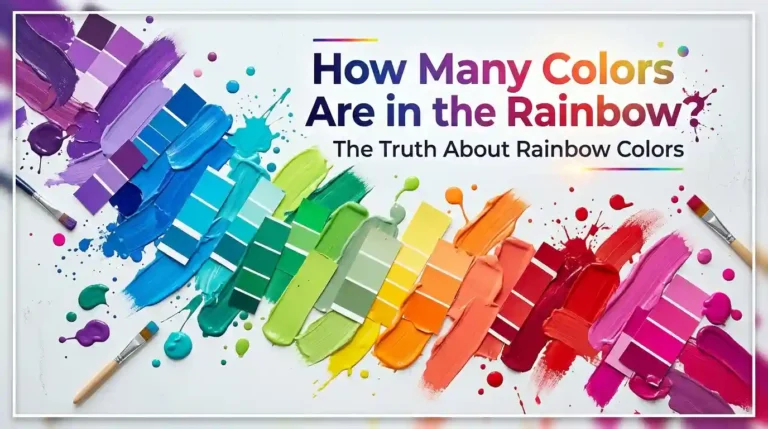 Seven colors of the rainbow shown in order from red to violet