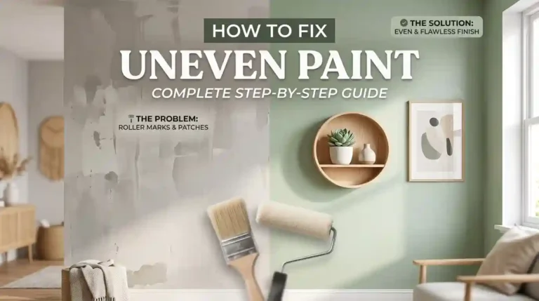 How to fix uneven paint and create a smooth finish on walls