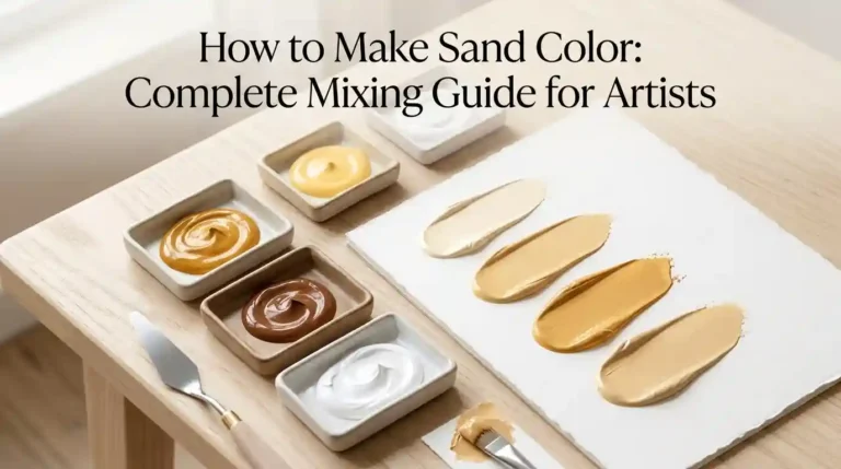 How to make sand color using paint mixing techniques
