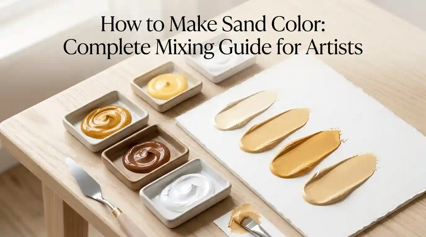 How to make sand color using paint mixing techniques