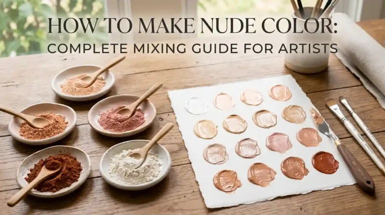 How to make nude color using paint mixing techniques
