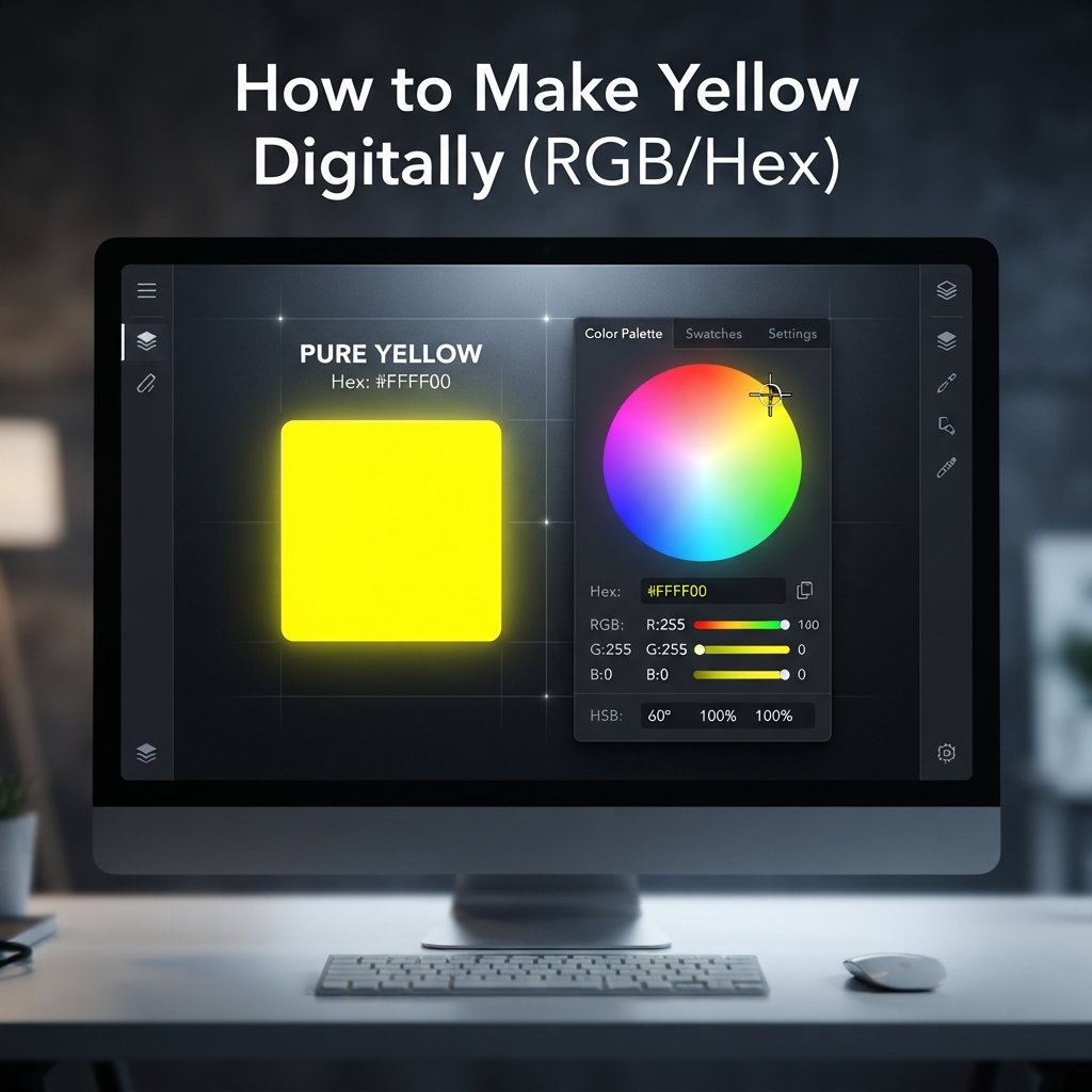 How to Make Yellow Digitally (RGB/Hex)