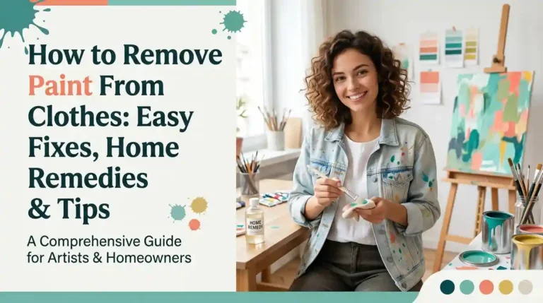 How to remove paint from clothes using simple home remedies and cleaning methods
