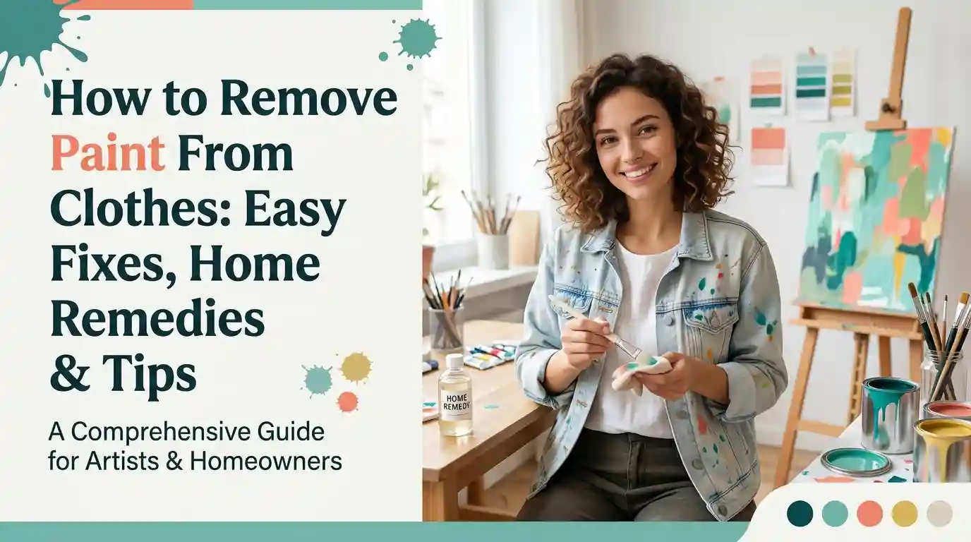 How to remove paint from clothes using simple home remedies and cleaning methods