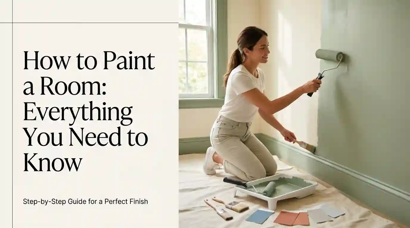 How to paint a room with a roller, paintbrush, and essential painting tools