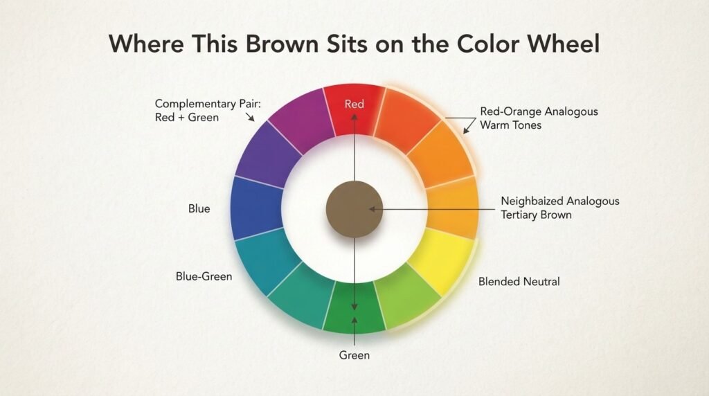 Where This Brown Sits on the Color Wheel