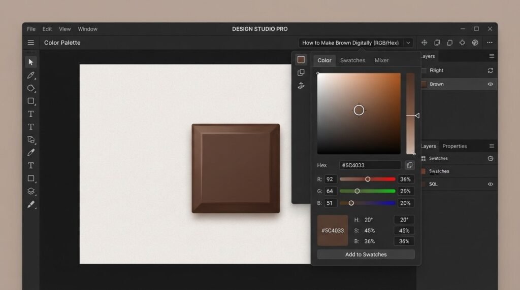 How to Make Brown Digitally (RGB/Hex)