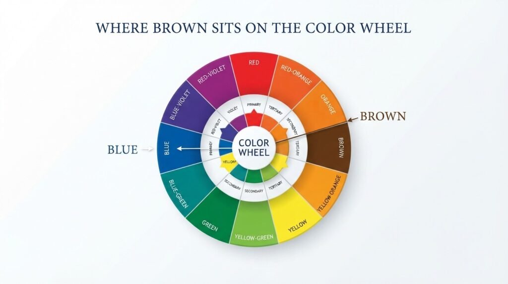 Where Brown Sits on the Color Wheel