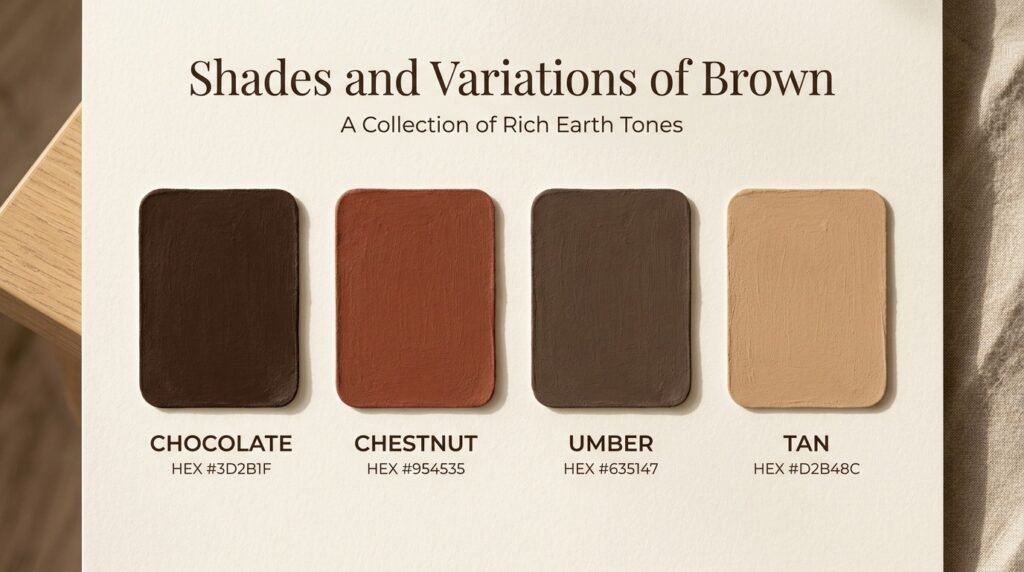 Shades and Variations of Brown
