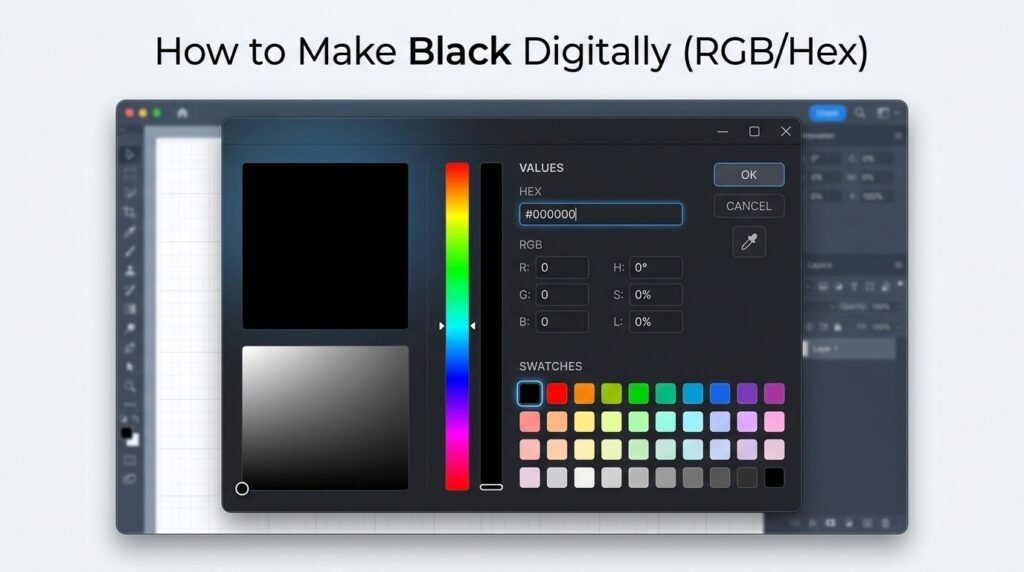 How to Make Black Digitally (RGB/Hex)
