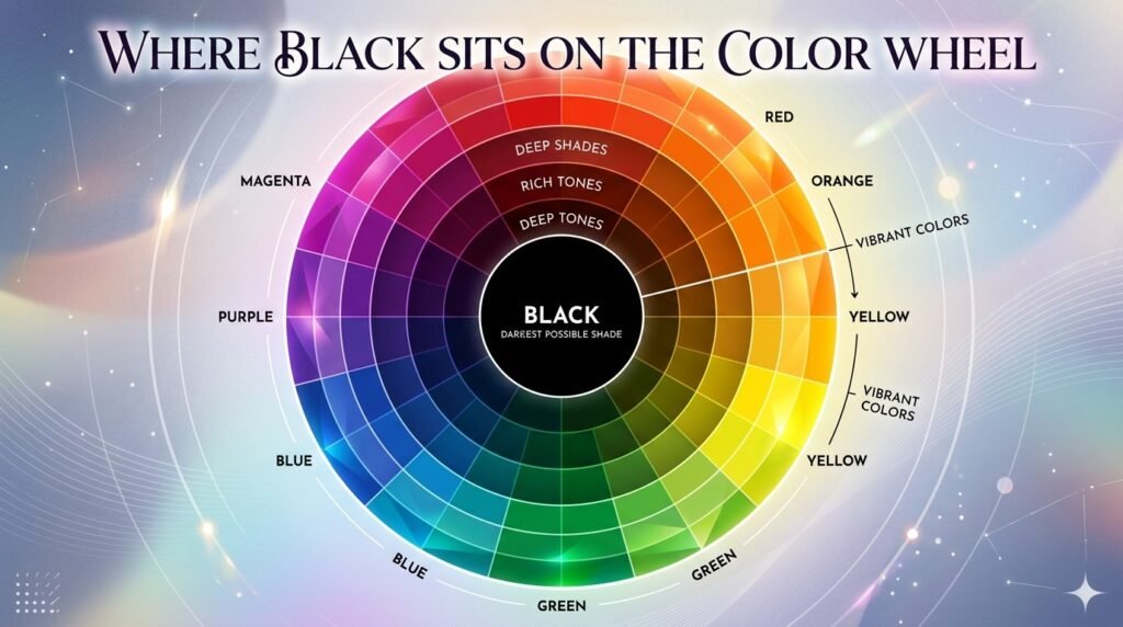 Where Black Sits on the Color Wheel