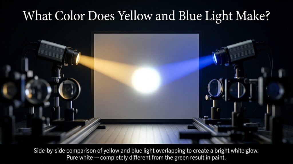 What Color Does Yellow and Blue Light Make?