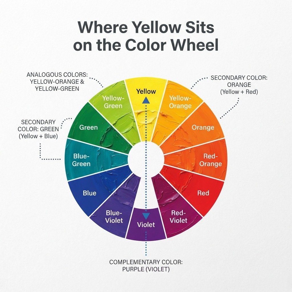 Where Yellow Sits on the Color Wheel