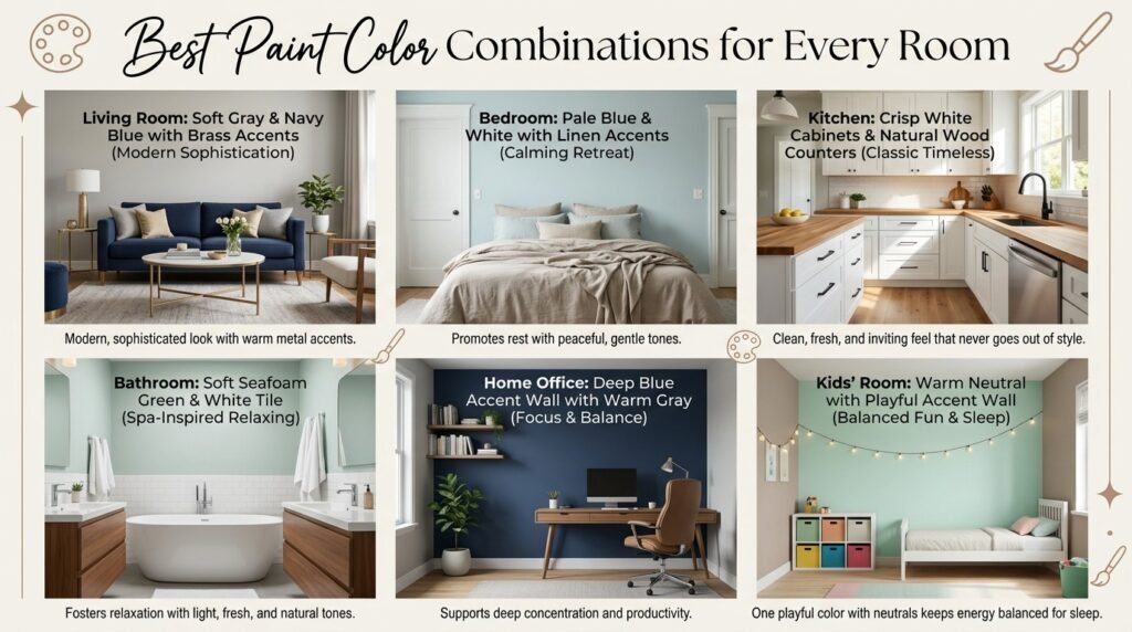 Best Paint Color Combinations for Every Room