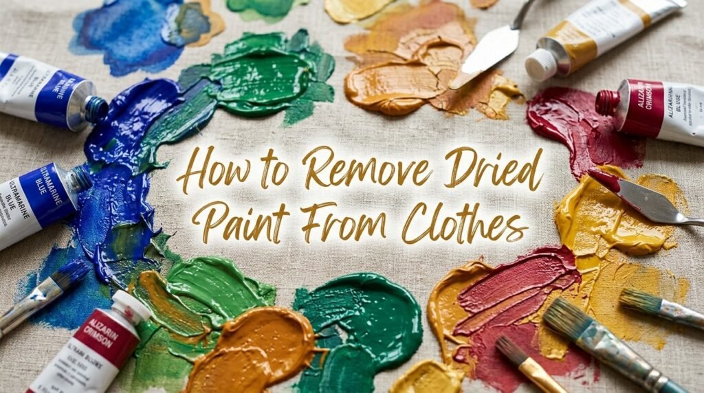 How to Remove Dried Paint From Clothes