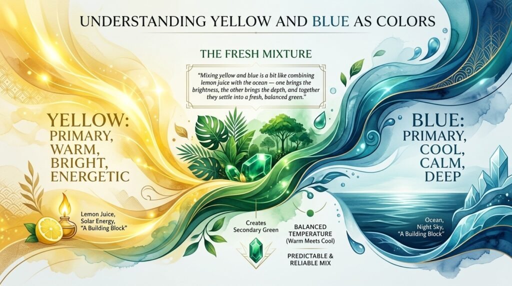 Understanding Yellow and Blue as Colors