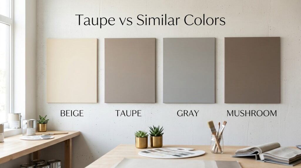 Taupe vs Similar Colors