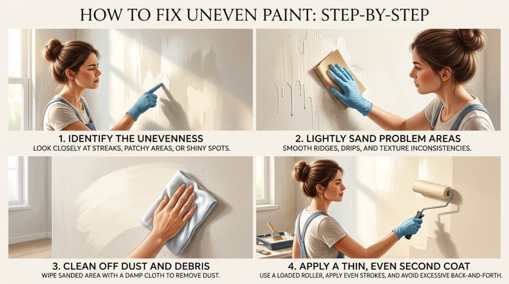 How to Fix Uneven Paint: Step-by-Step