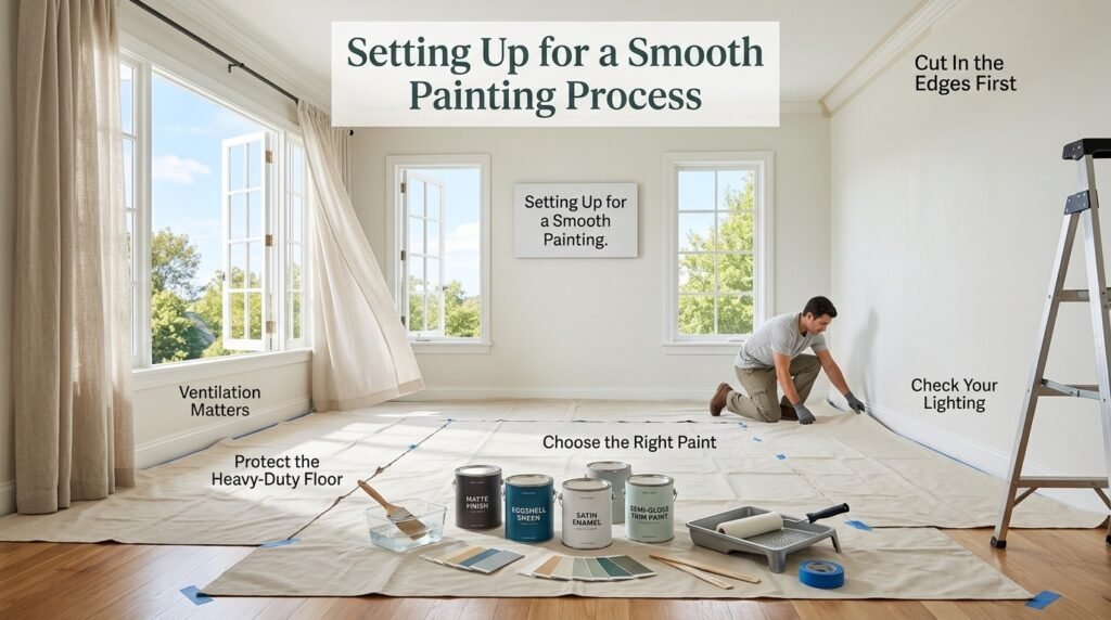 Setting Up for a Smooth Painting Process