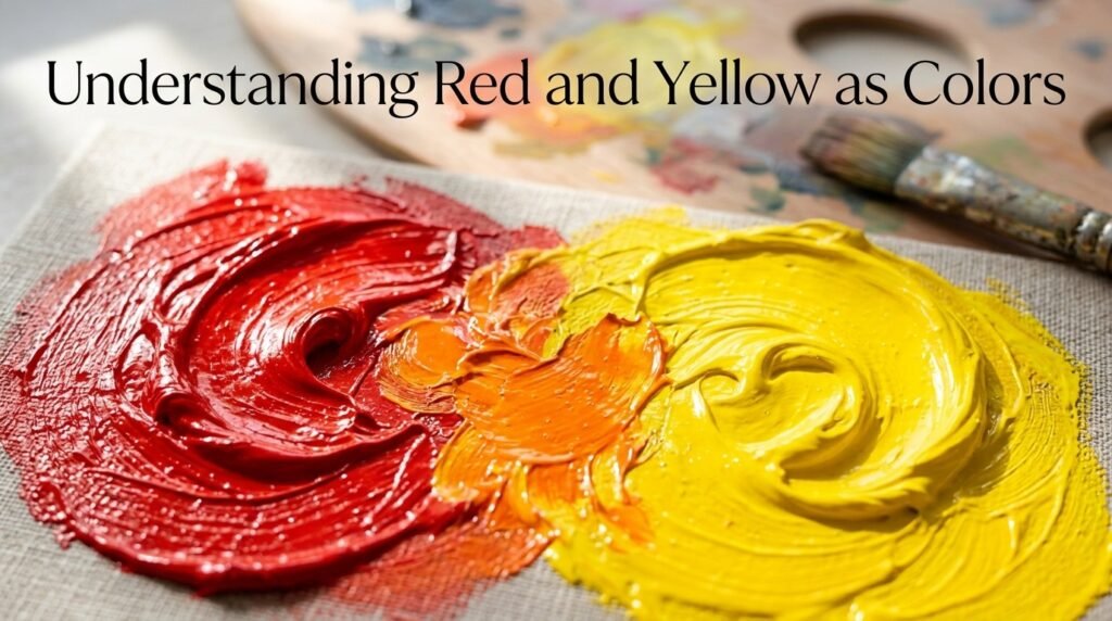 Understanding Red and Yellow as Colors