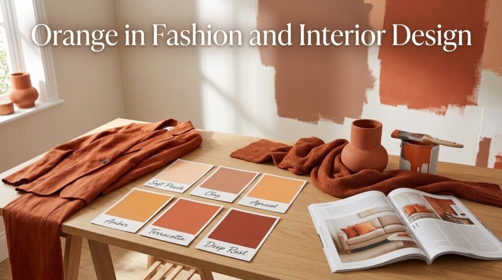 Orange in Fashion and Interior Design