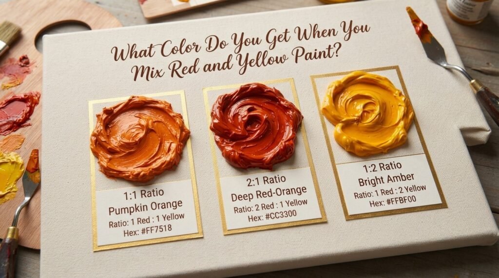 What Color Do You Get When You Mix Red and Yellow Paint?