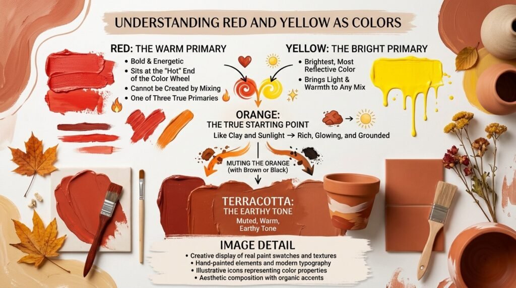Understanding Red and Yellow as Colors