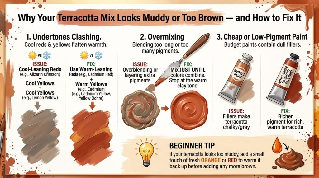 Why Your Terracotta Mix Looks Muddy or Too Brown — and How to Fix It