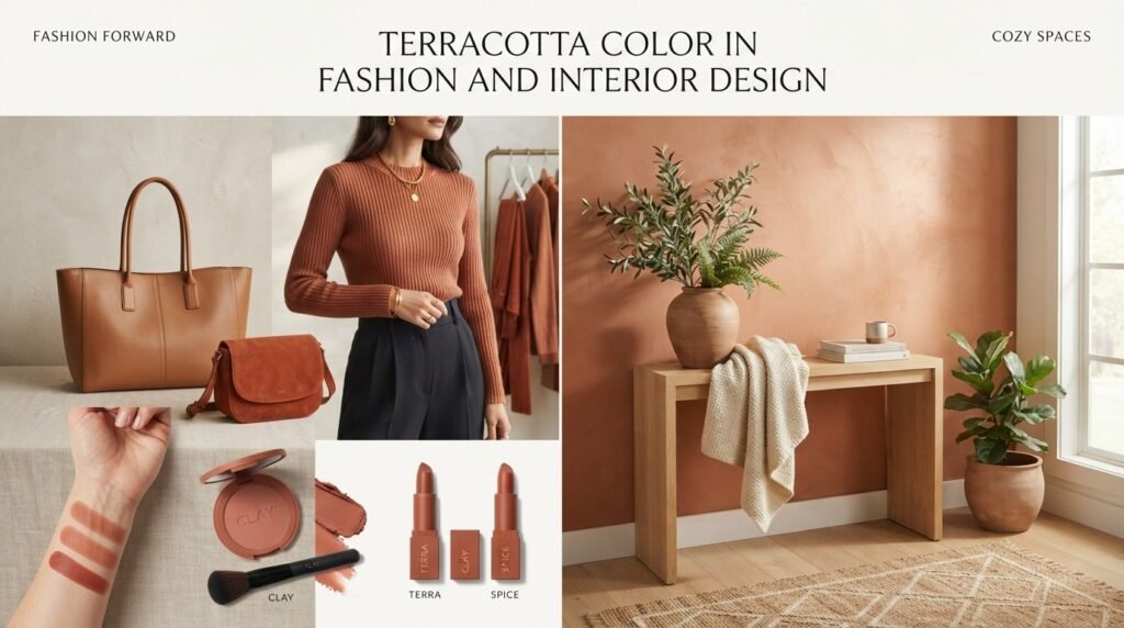 Terracotta Color in Fashion and Interior Design