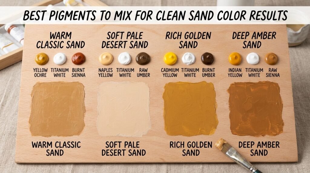 Best Pigments to Mix for Clean Sand Color Results