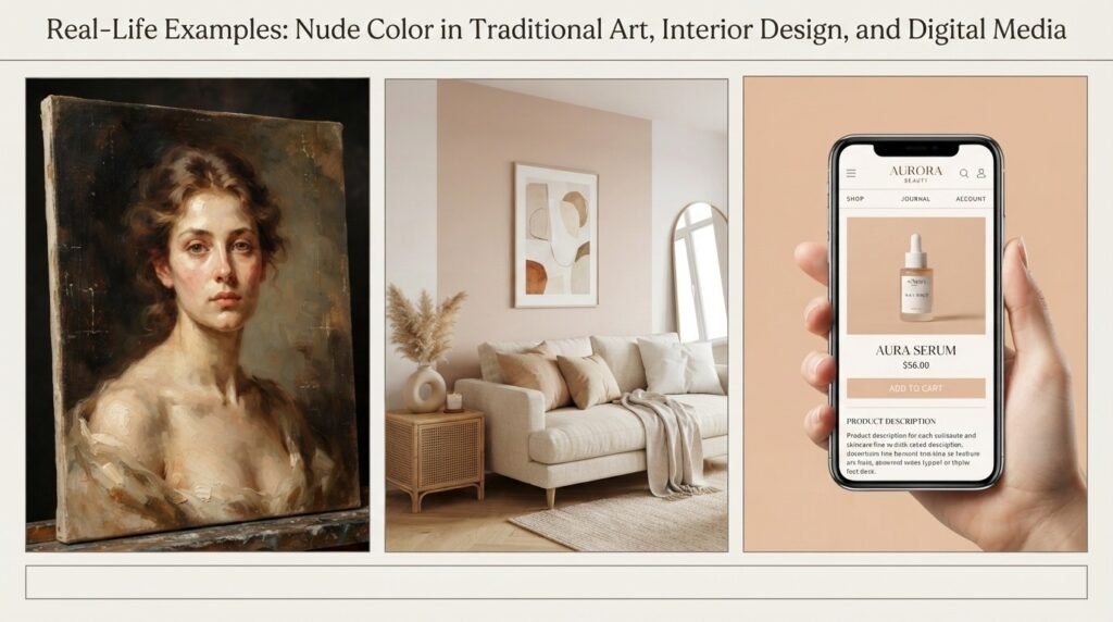 Nude Color in Traditional Art, Interior Design, and Digital Media