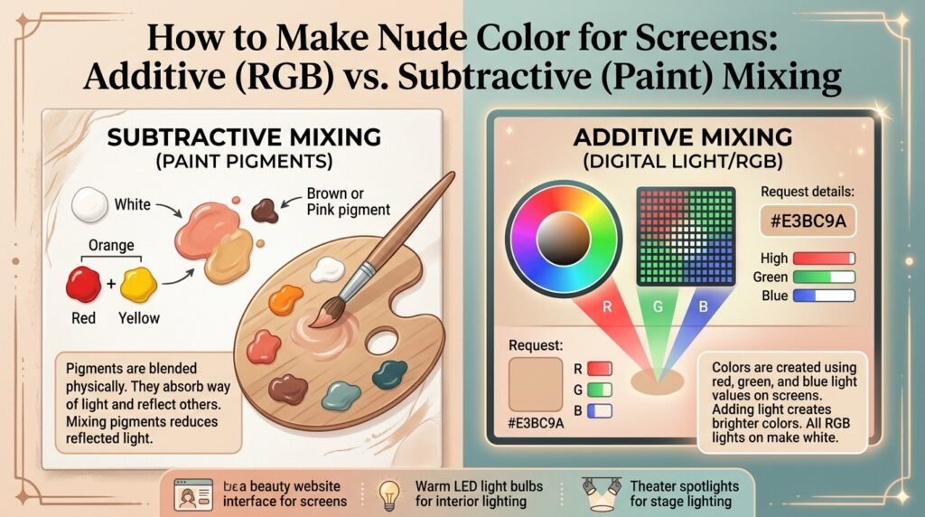 Additive (RGB) vs. Subtractive (Paint) Mixing