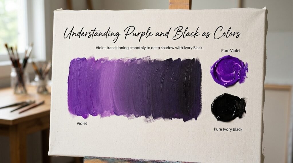 Understanding Purple and Black as Colors